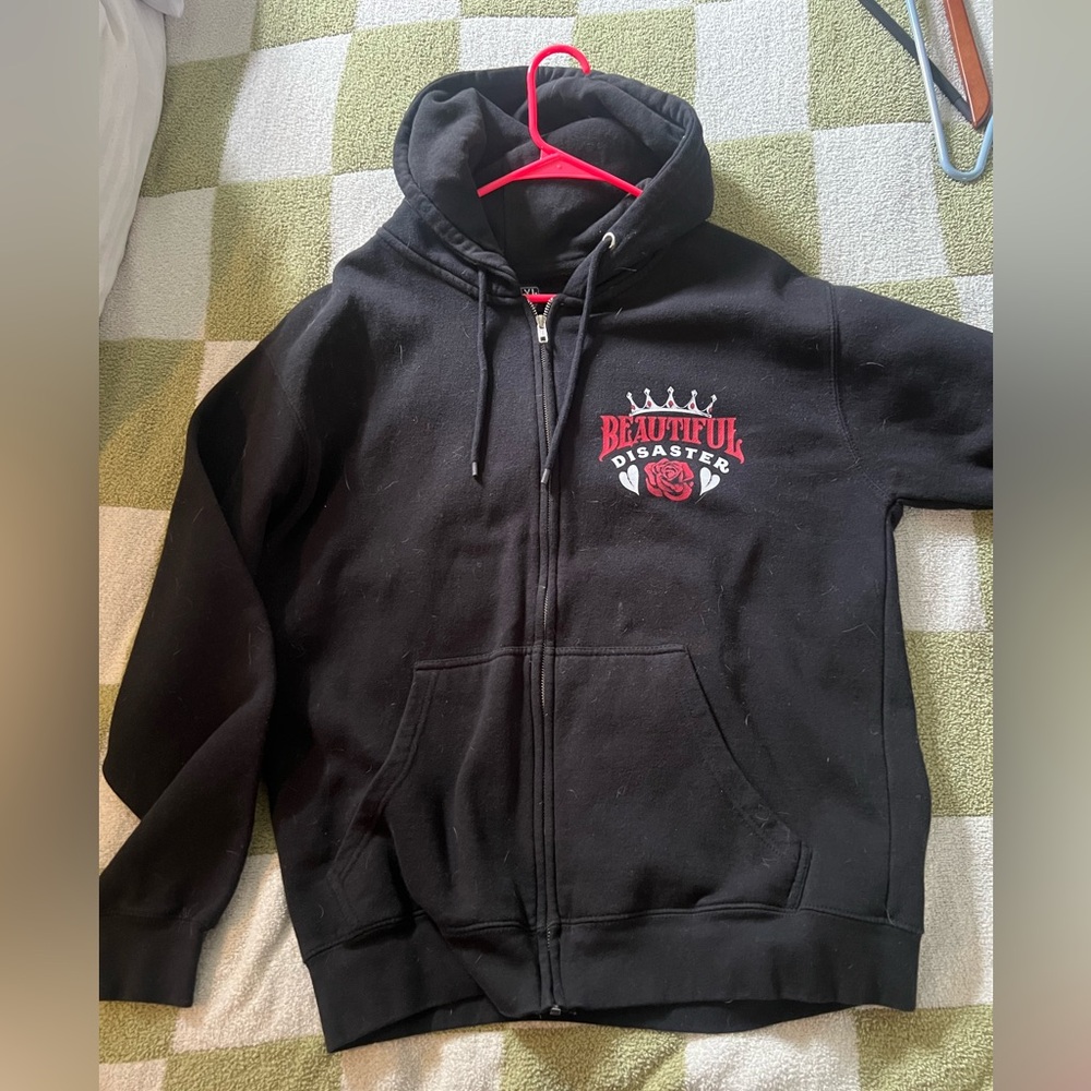 Beautiful Disaster Queen Zip Up Hoodie Sweatshirt